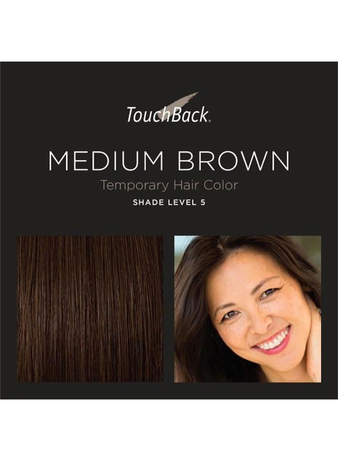TouchBack Pro Gray Root Touch Up Marker Applicator - Real Hair Color - Medium Brown - Image 2